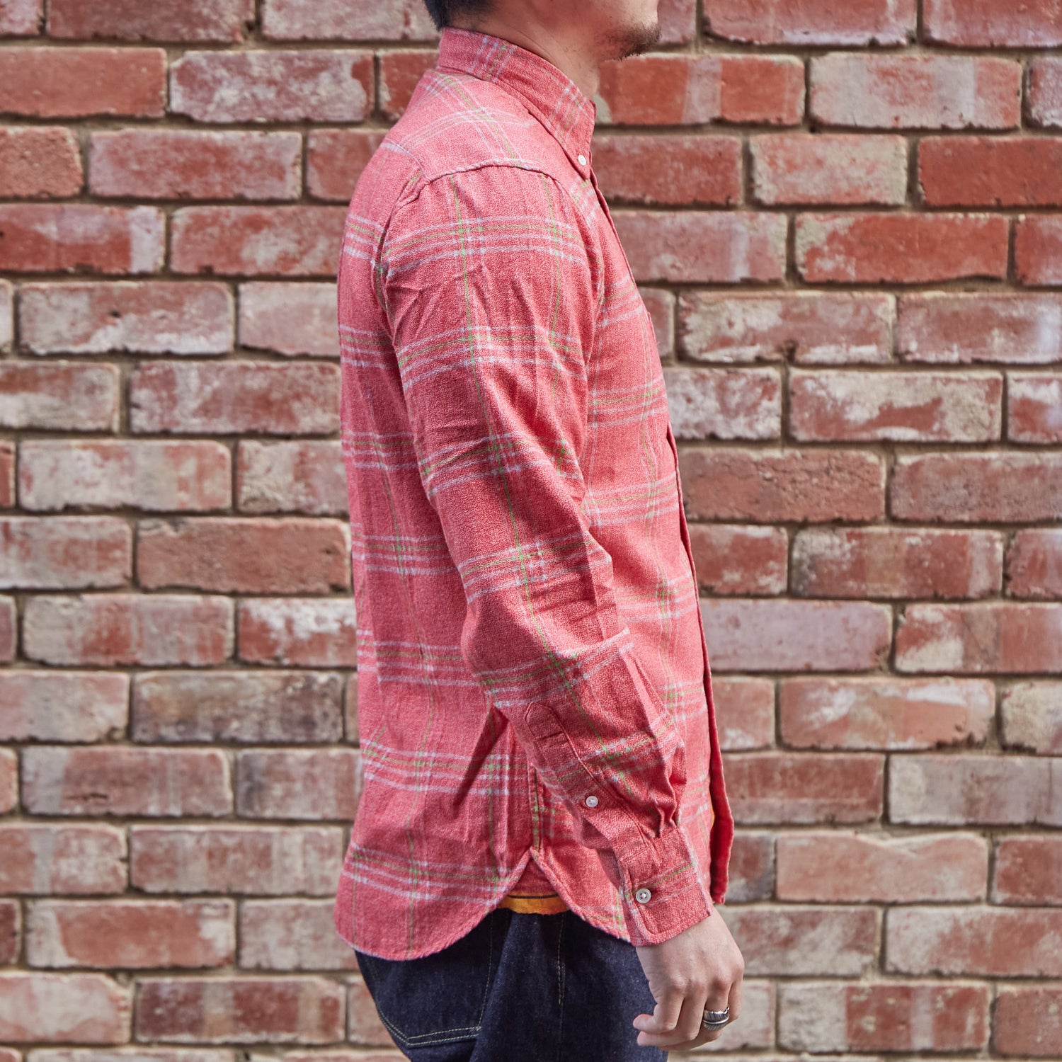 Madras Button Down Shirt / Pink Check