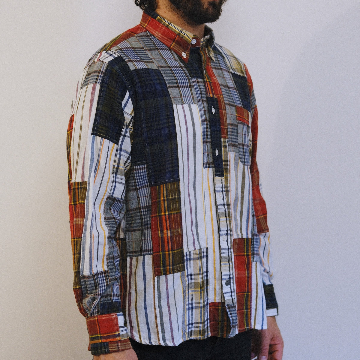 Madras Button Down Shirt / Multi Check