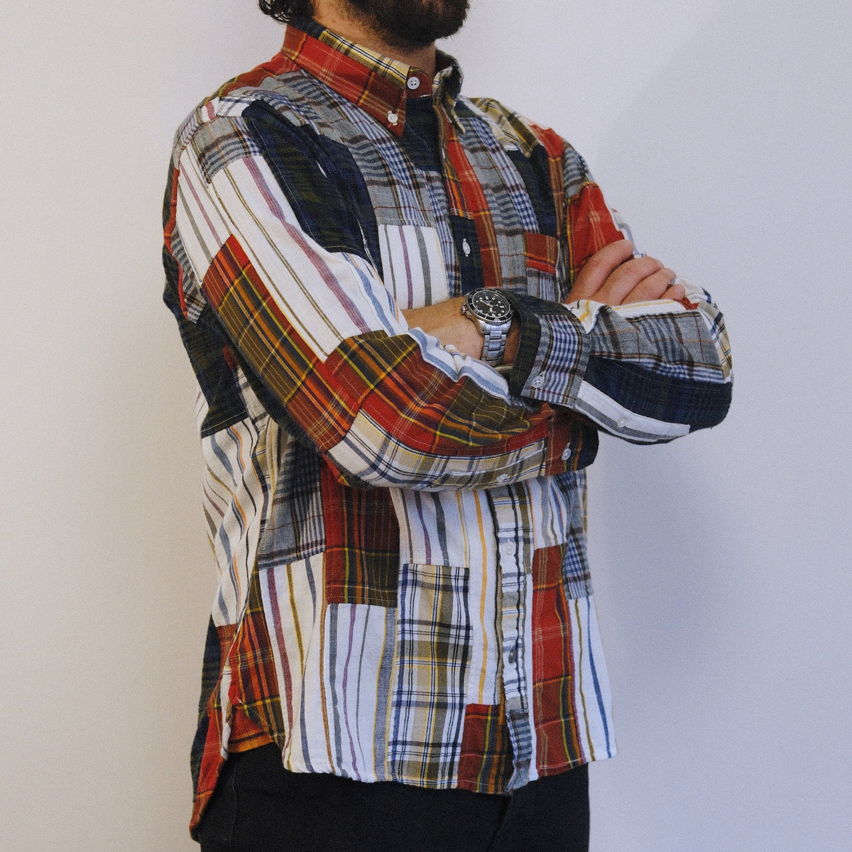 Madras Button Down Shirt / Multi Check
