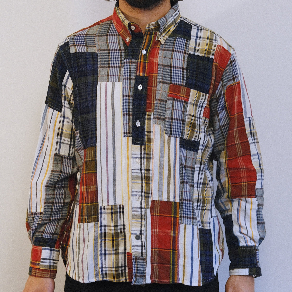 Madras Button Down Shirt / Multi Check
