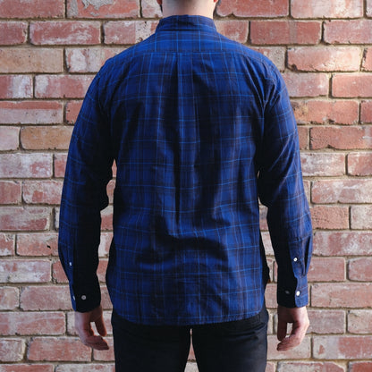 Madras Button Down Shirt / Navy Check