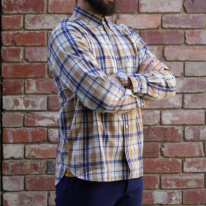Madras Button Down Shirt / Yellow check
