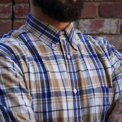 Madras Button Down Shirt / Yellow check