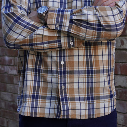 Madras Button Down Shirt / Yellow check