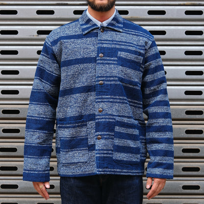 Stout Shirt Jacket / Navy Stripe