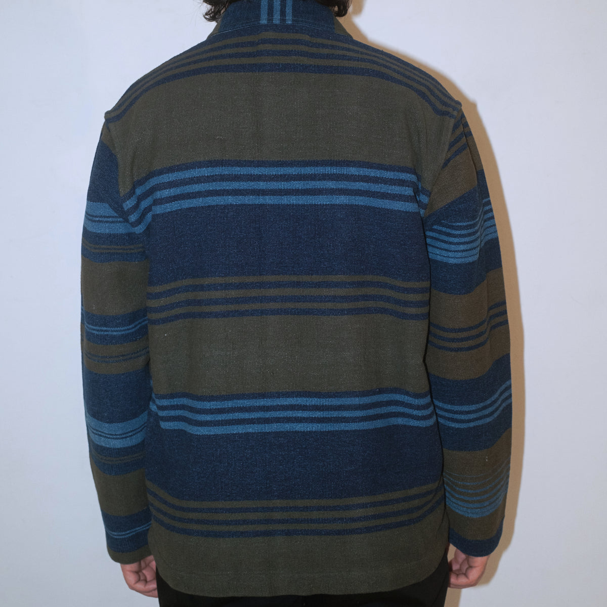 Stout Shirt Jacket / Olive Multi Stripe