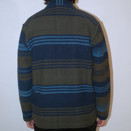 Stout Shirt Jacket / Olive Multi Stripe