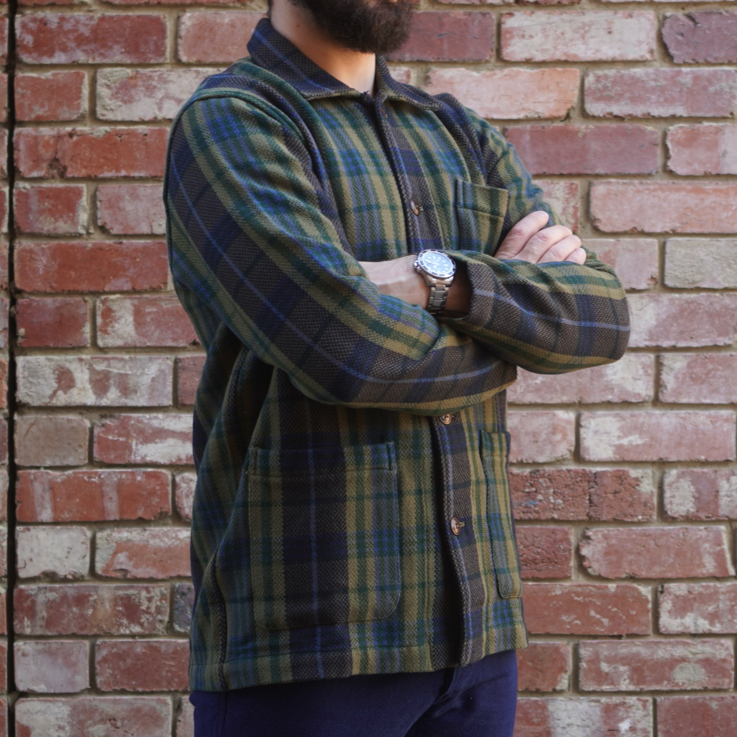 Stout Shirt Jacket / Olive Green Check