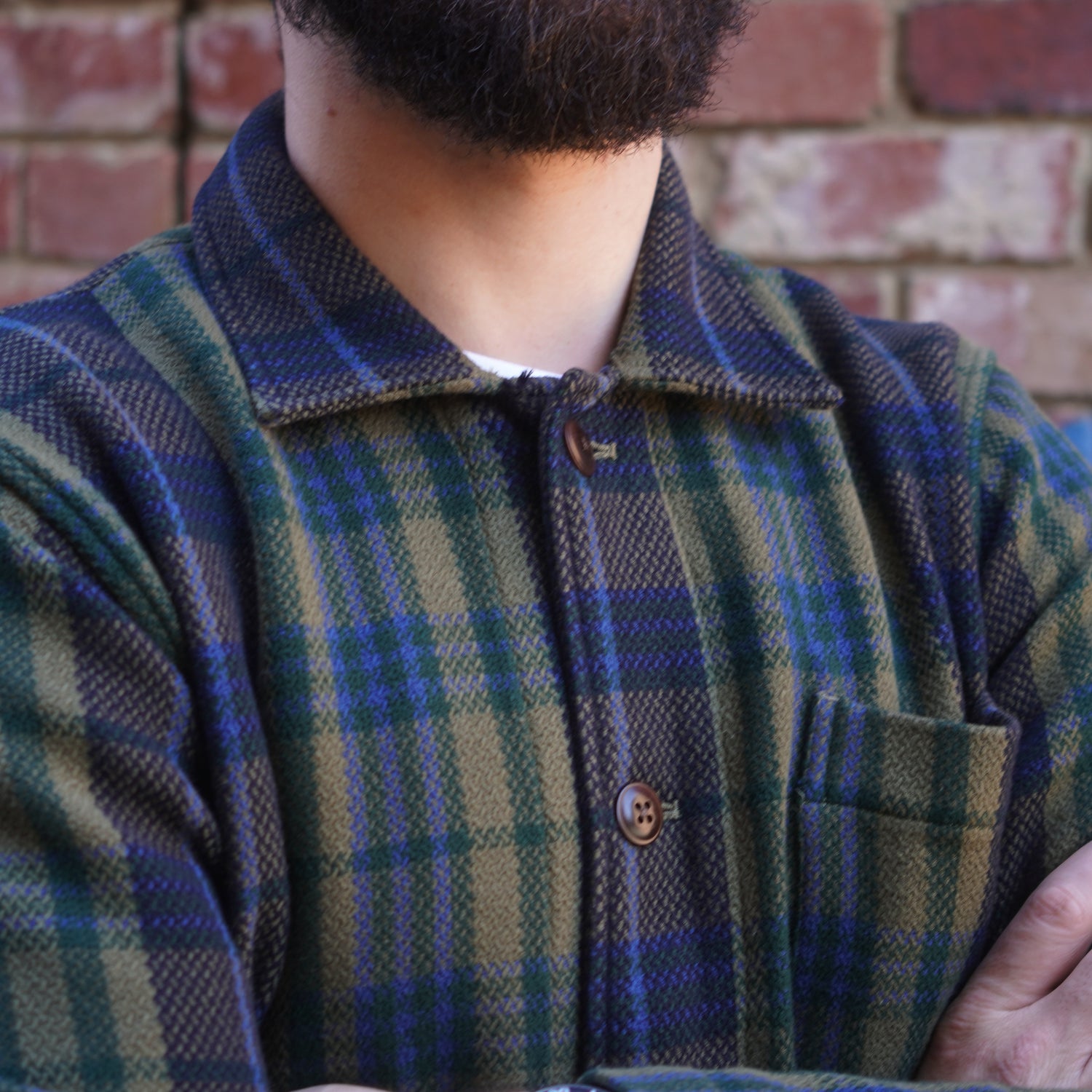Stout Shirt Jacket / Olive Green Check
