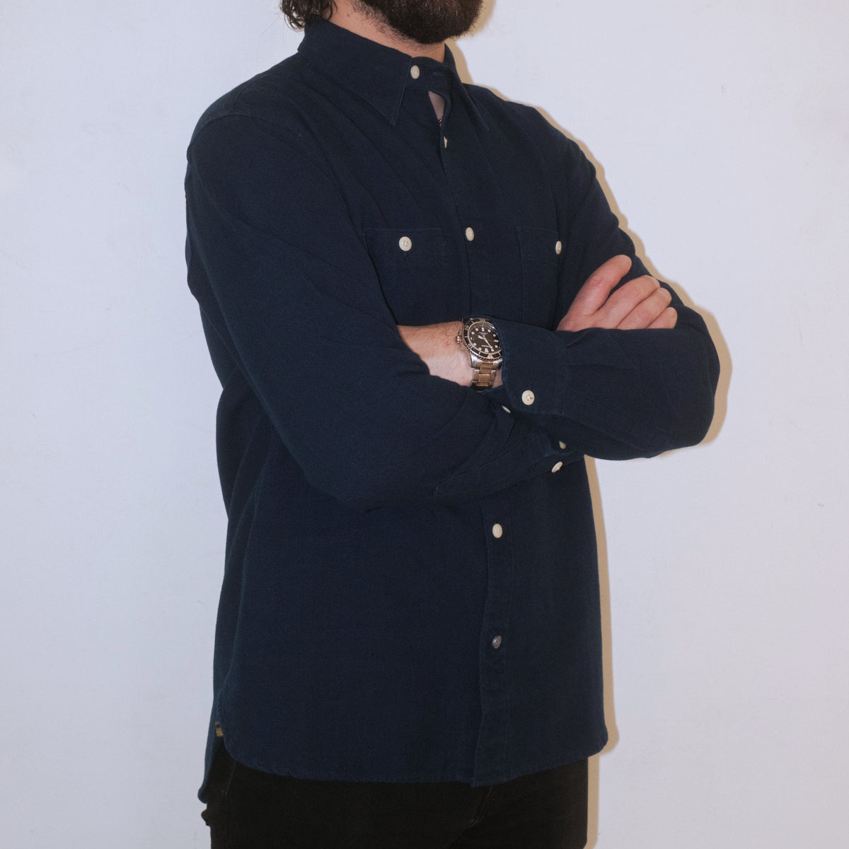 Utility Shirt / Navy Oxford