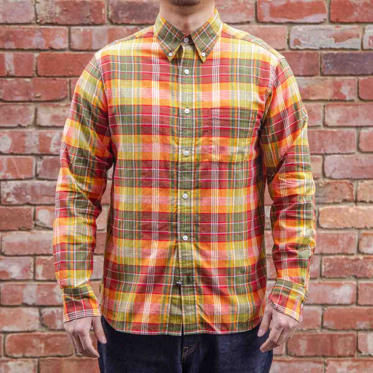 Madras Button Down Shirt / Turmeric