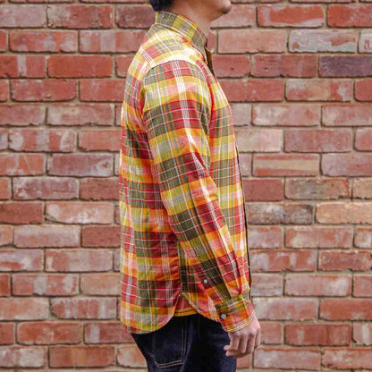 Madras Button Down Shirt / Turmeric