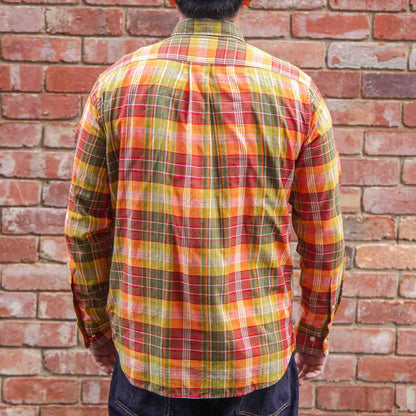 Madras Button Down Shirt / Turmeric