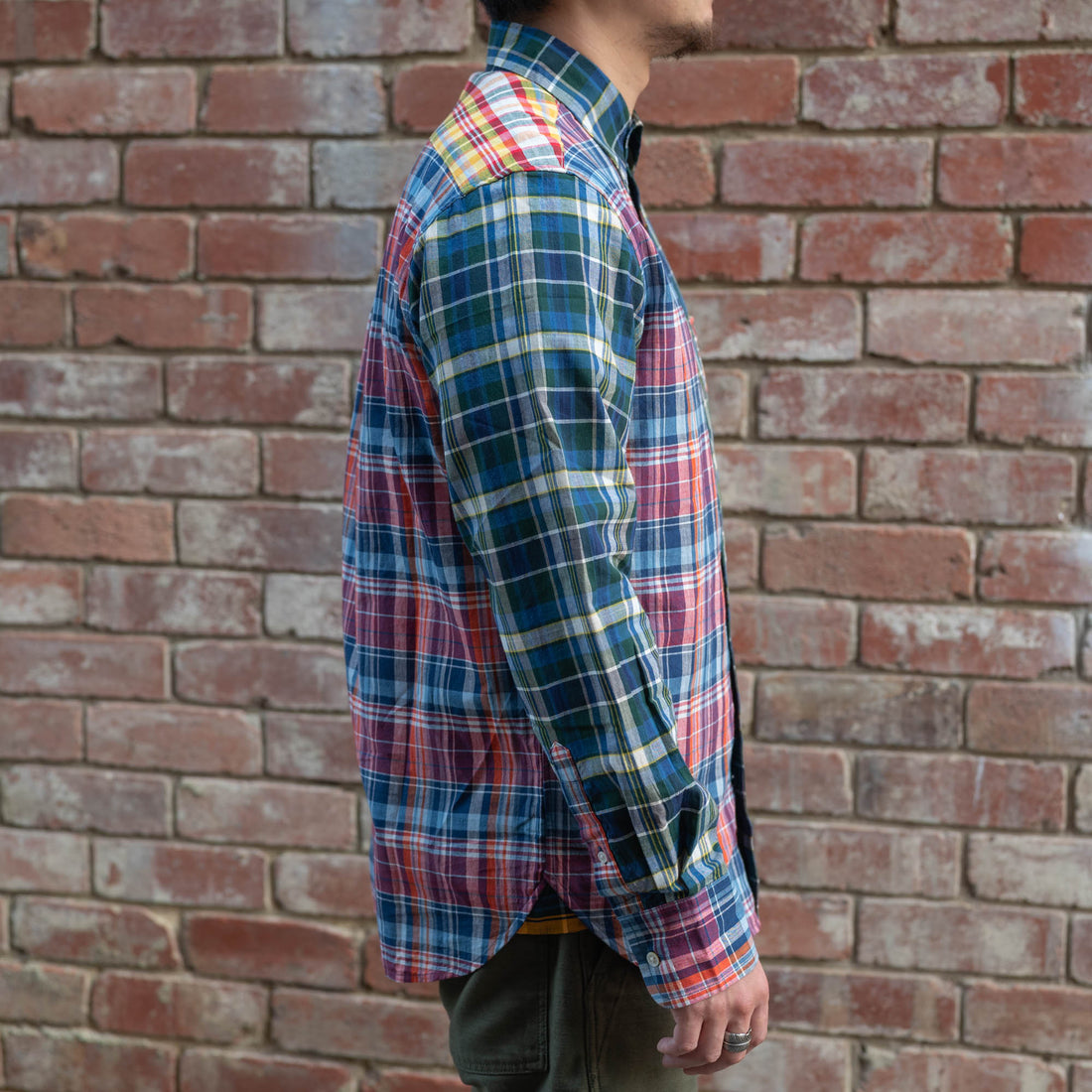 Madras Button Down Shirt / Rainbow Mix