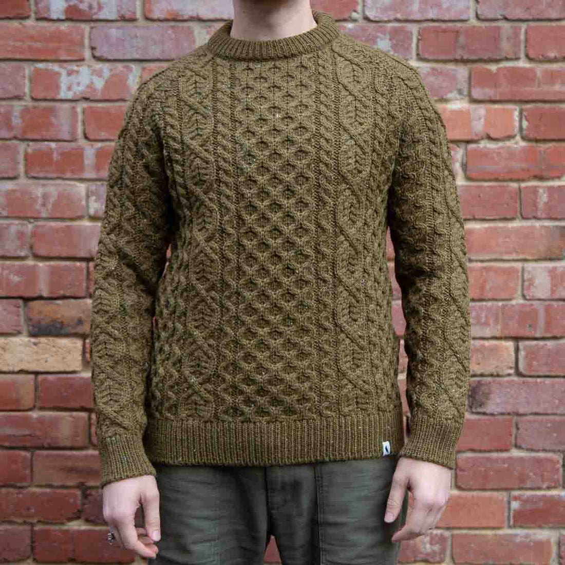 Hudson Aran Jumper / Khaki