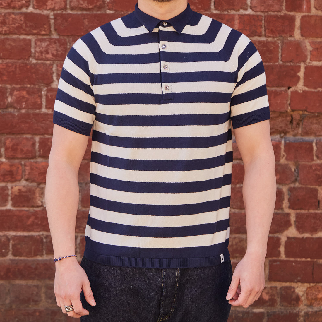 Rugby Polo Shirt / Navy White