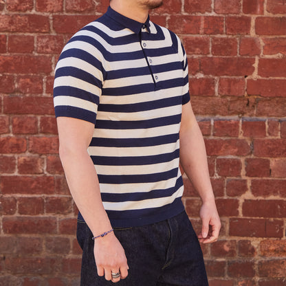 Rugby Polo Shirt / Navy White