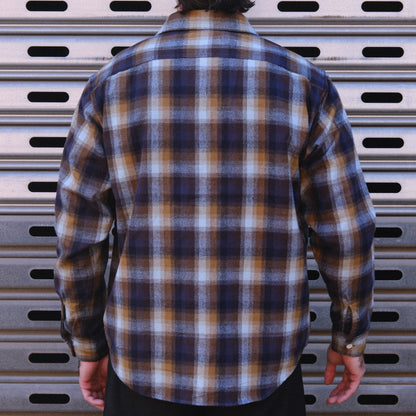 1980s Work Shirt / Navy Sax