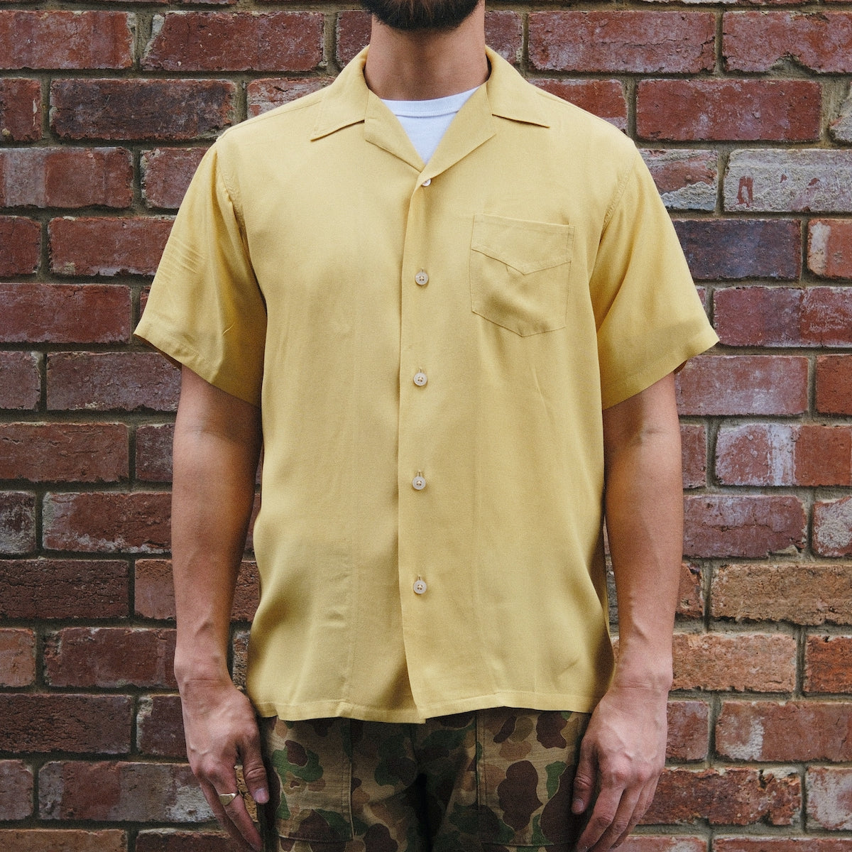 25S-PIS2 / Resort Shirt / Mustard