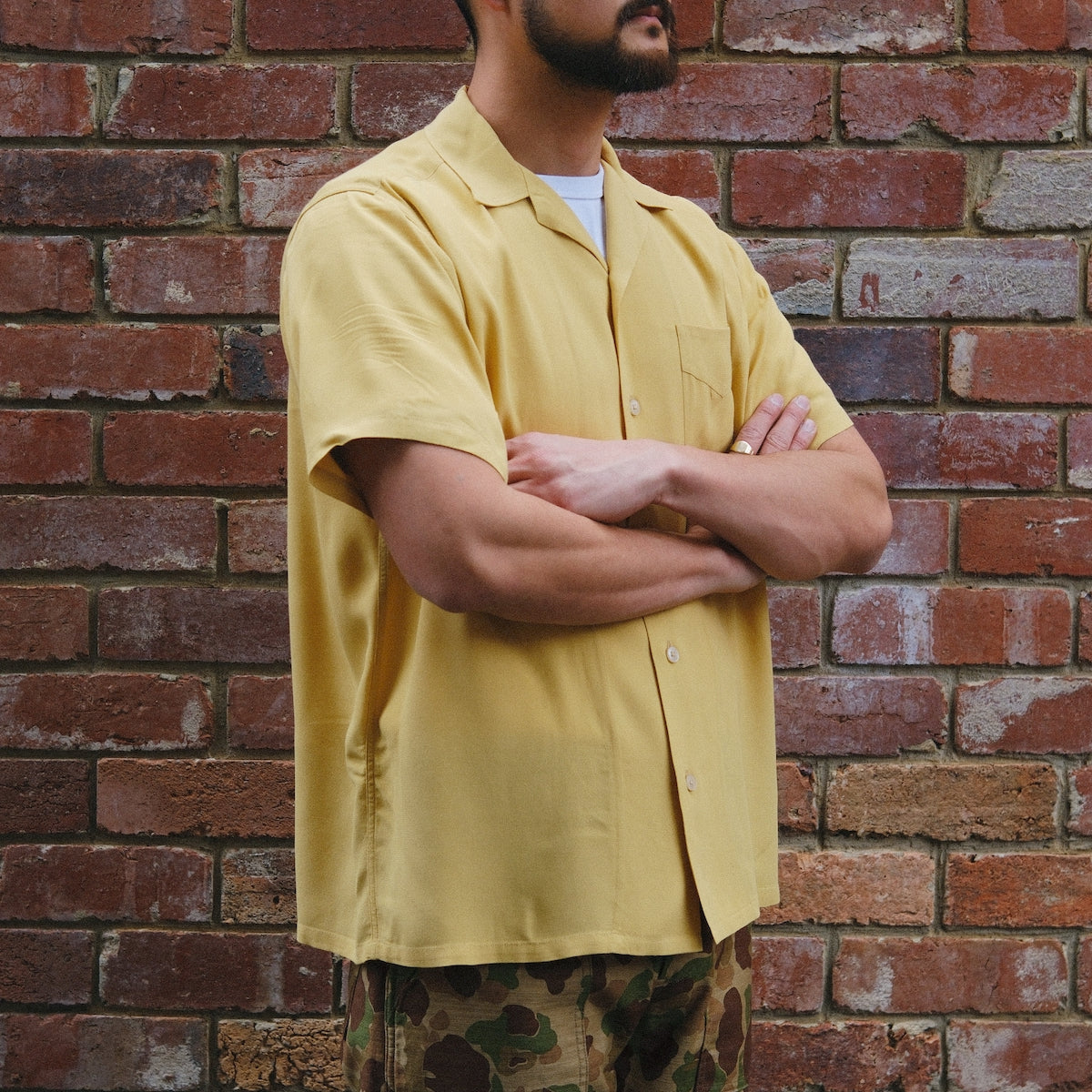 25S-PIS2 / Resort Shirt / Mustard