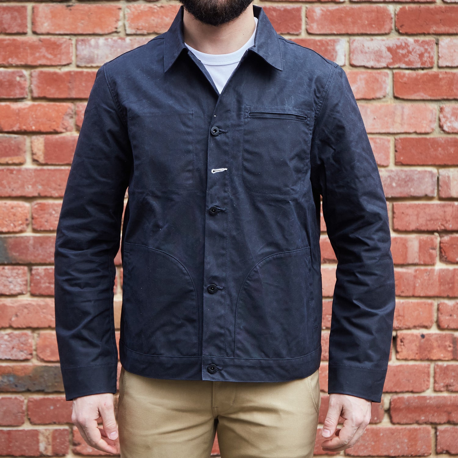 Ridgeline Supply Jacket / Black Waxed Canvas