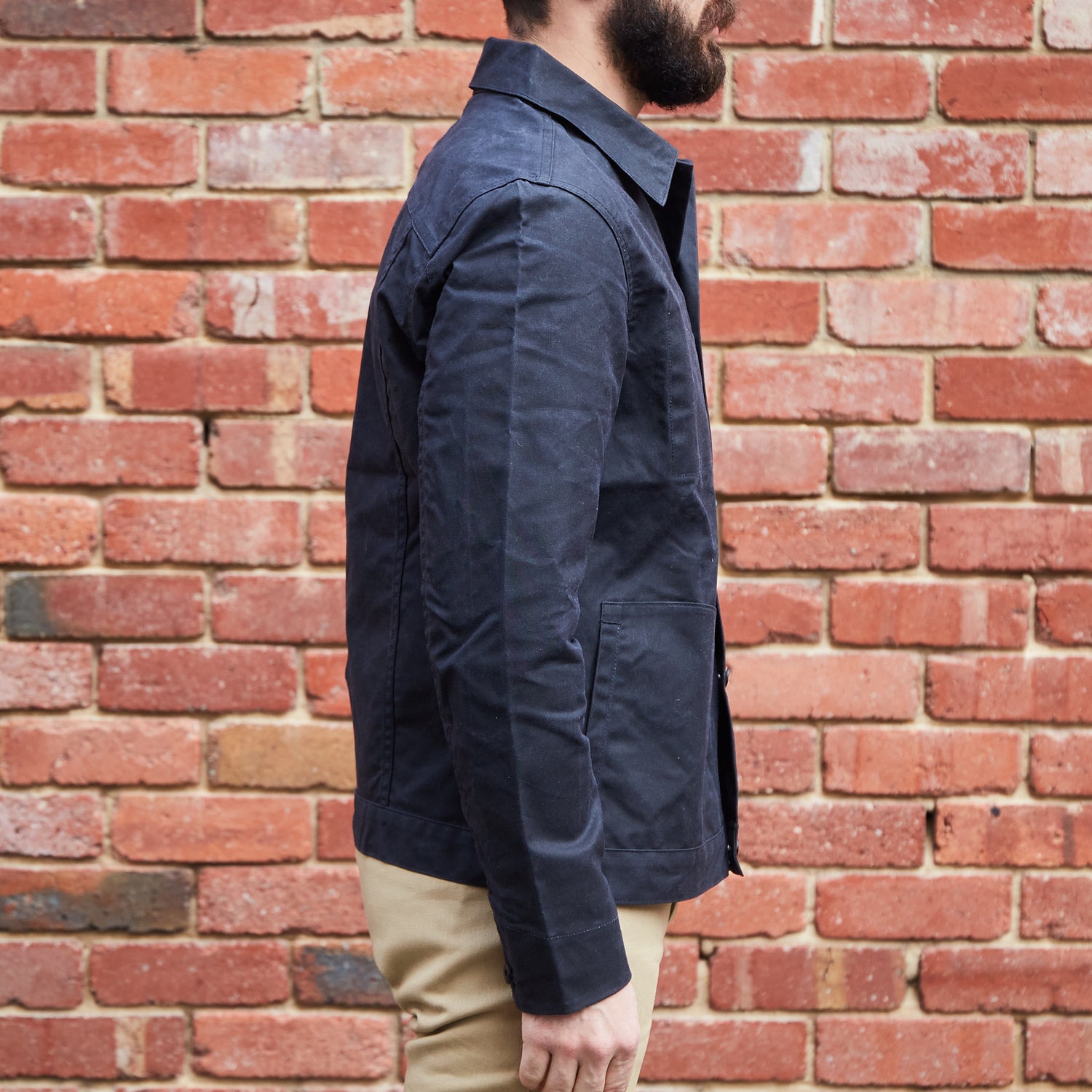 Ridgeline Supply Jacket / Black Waxed Canvas