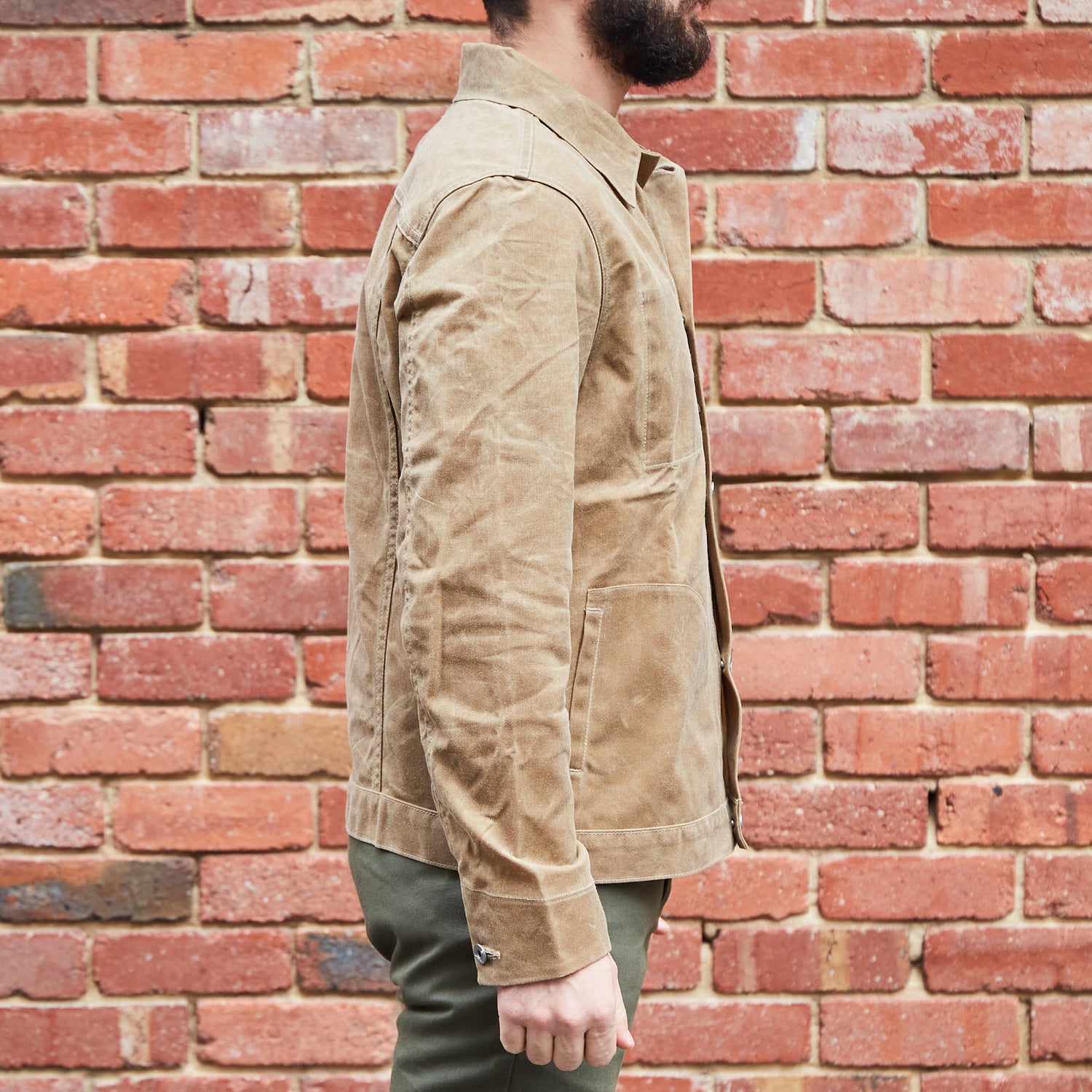 Ridgeline Supply Jacket / Tan Waxed Canvas