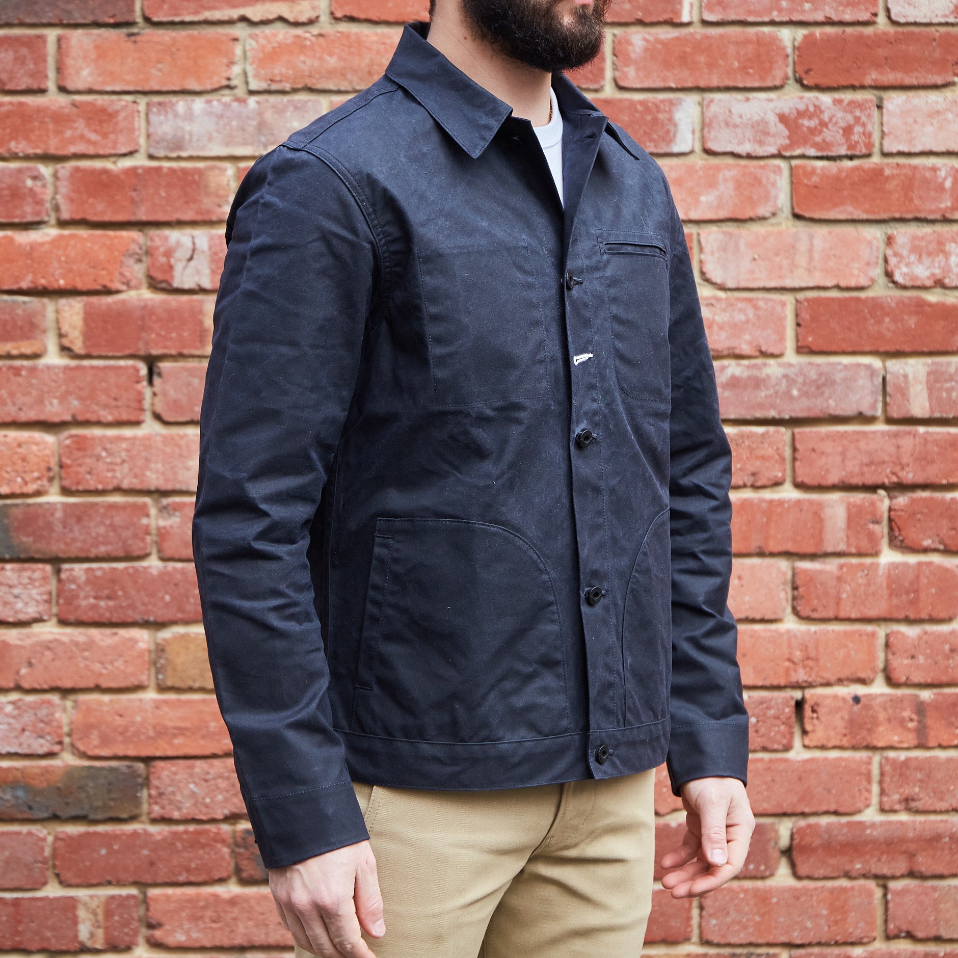 Ridgeline Supply Jacket / Black Waxed Canvas