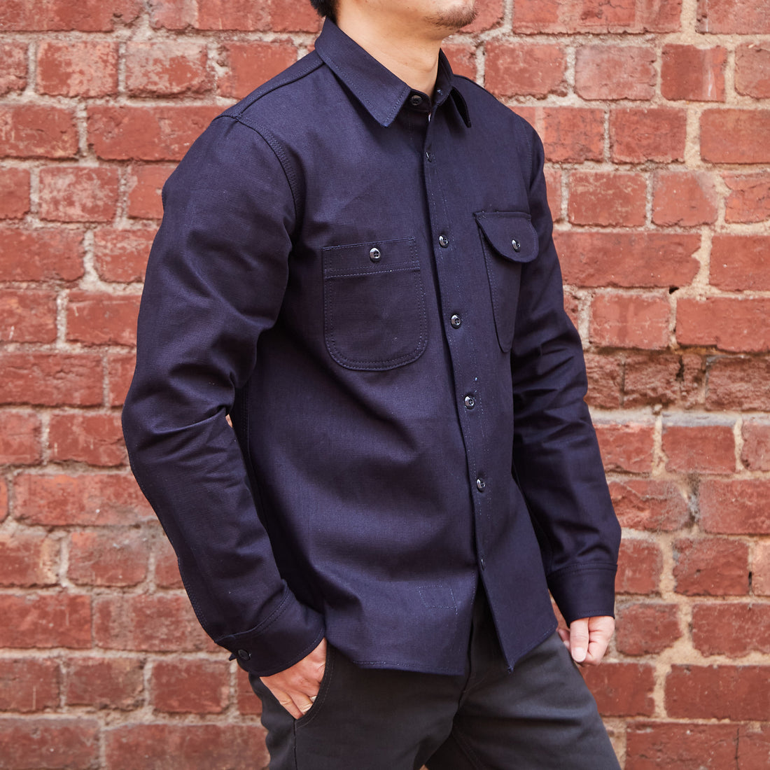 Work Shirt / 11oz Indigo Canvas