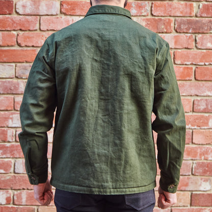 Coverall Jacket / Green Dyed Twill