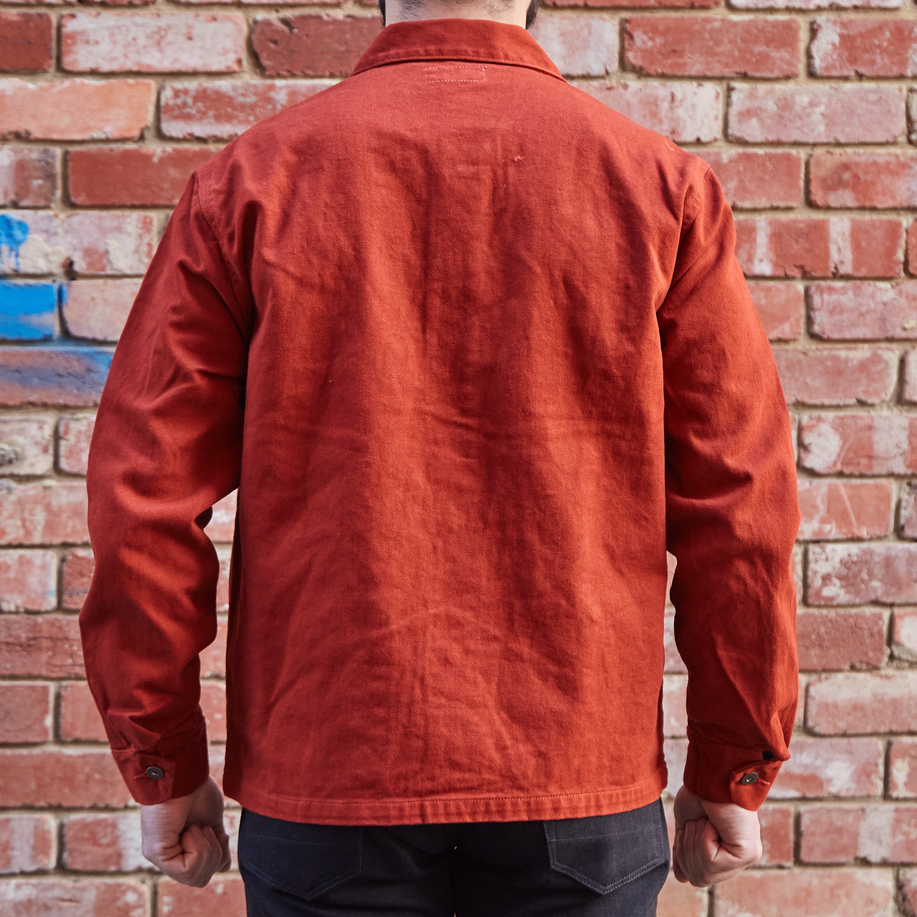 Coverall Jacket / Orange Dyed Twill