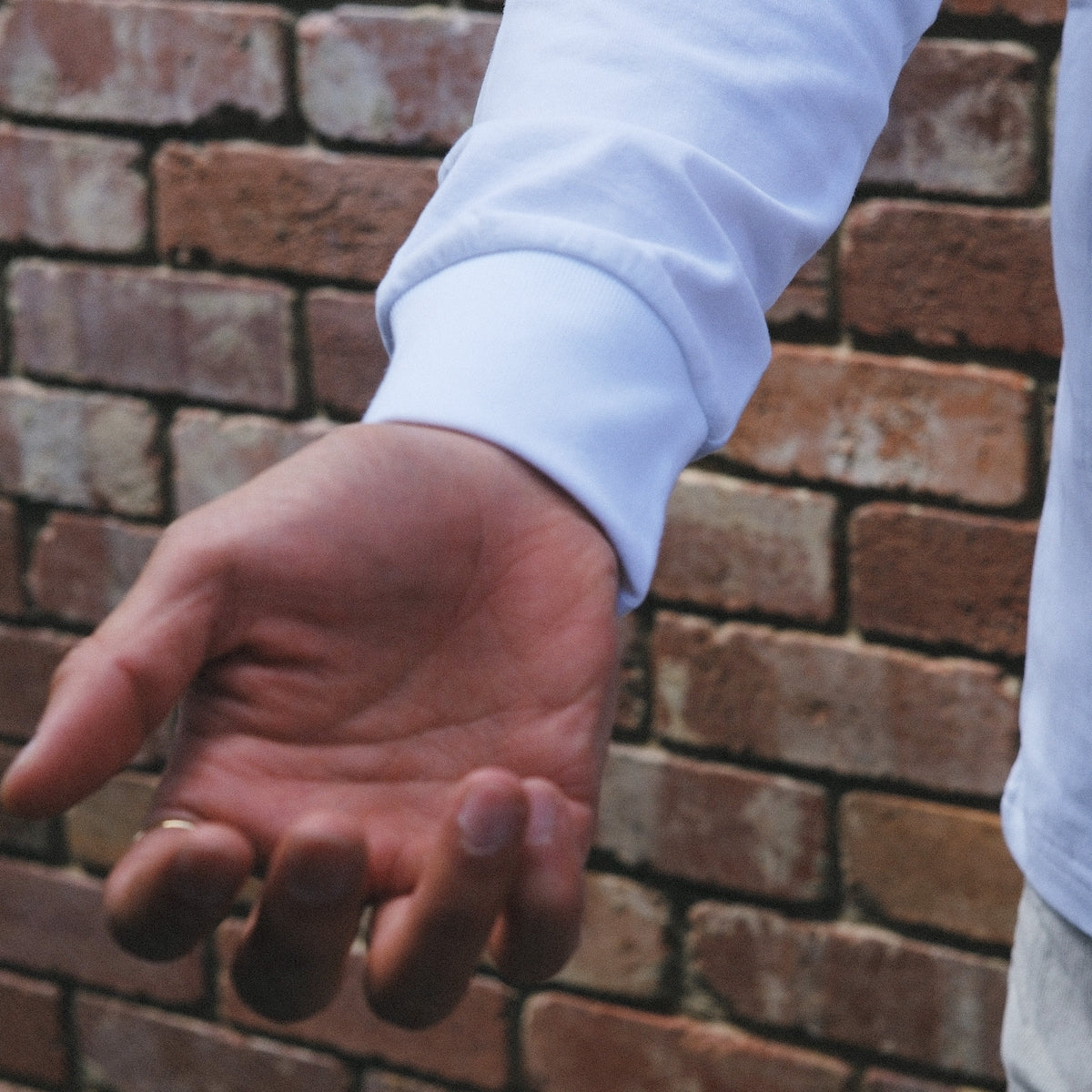 8oz Heavy Long Sleeves Tee / White