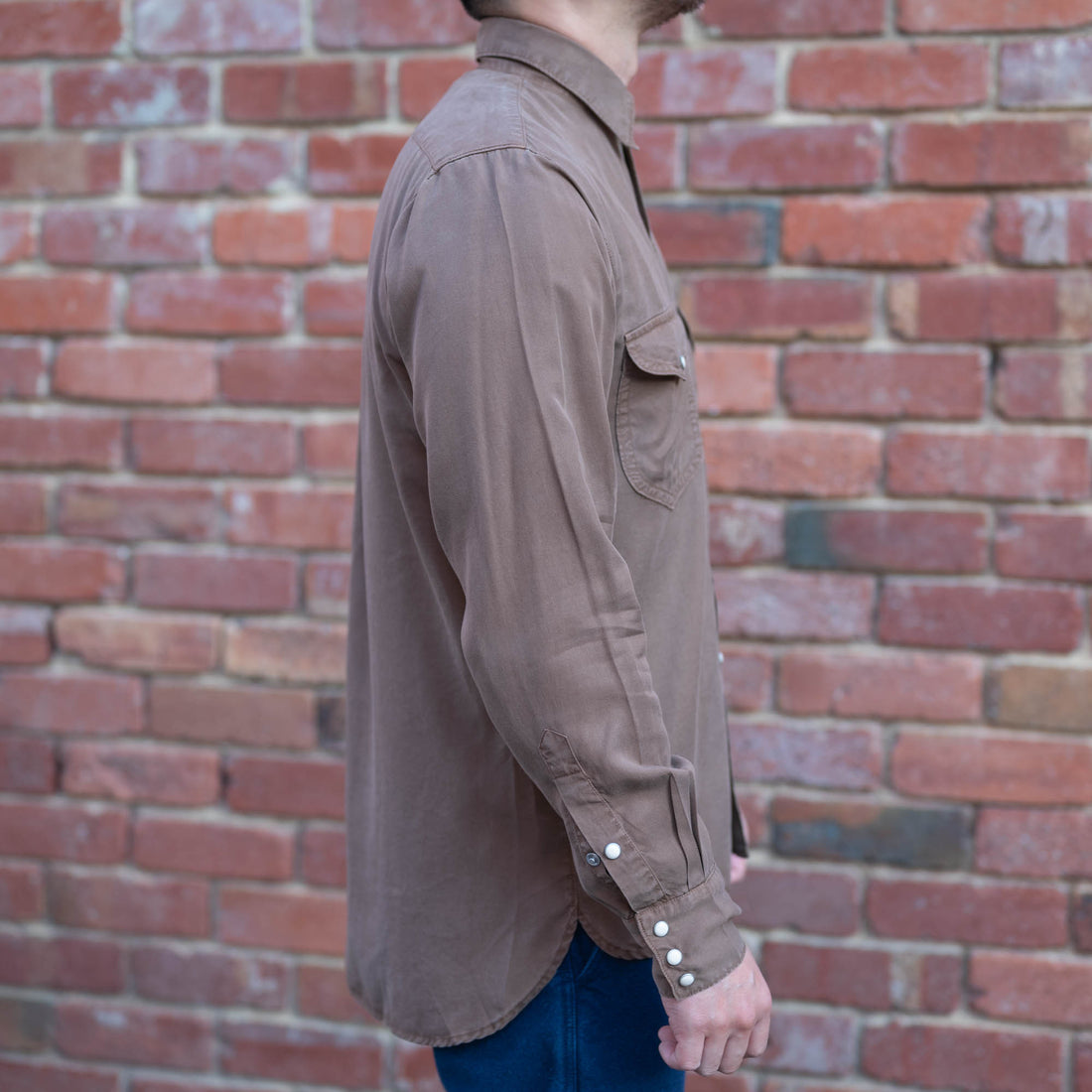 Tencel Gabardine Shirt / Churro Brown