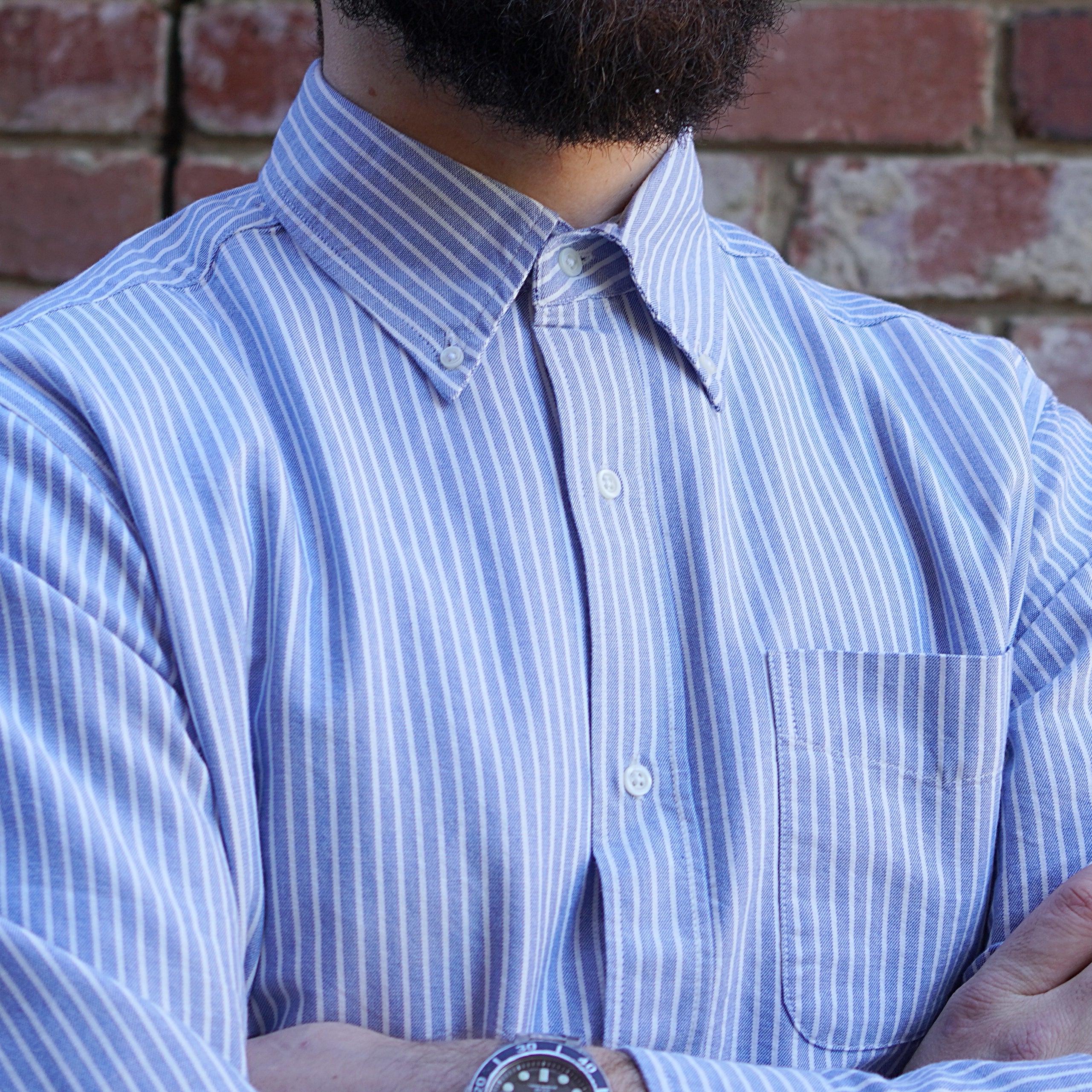 Oxford Shirt / Blue Stripe