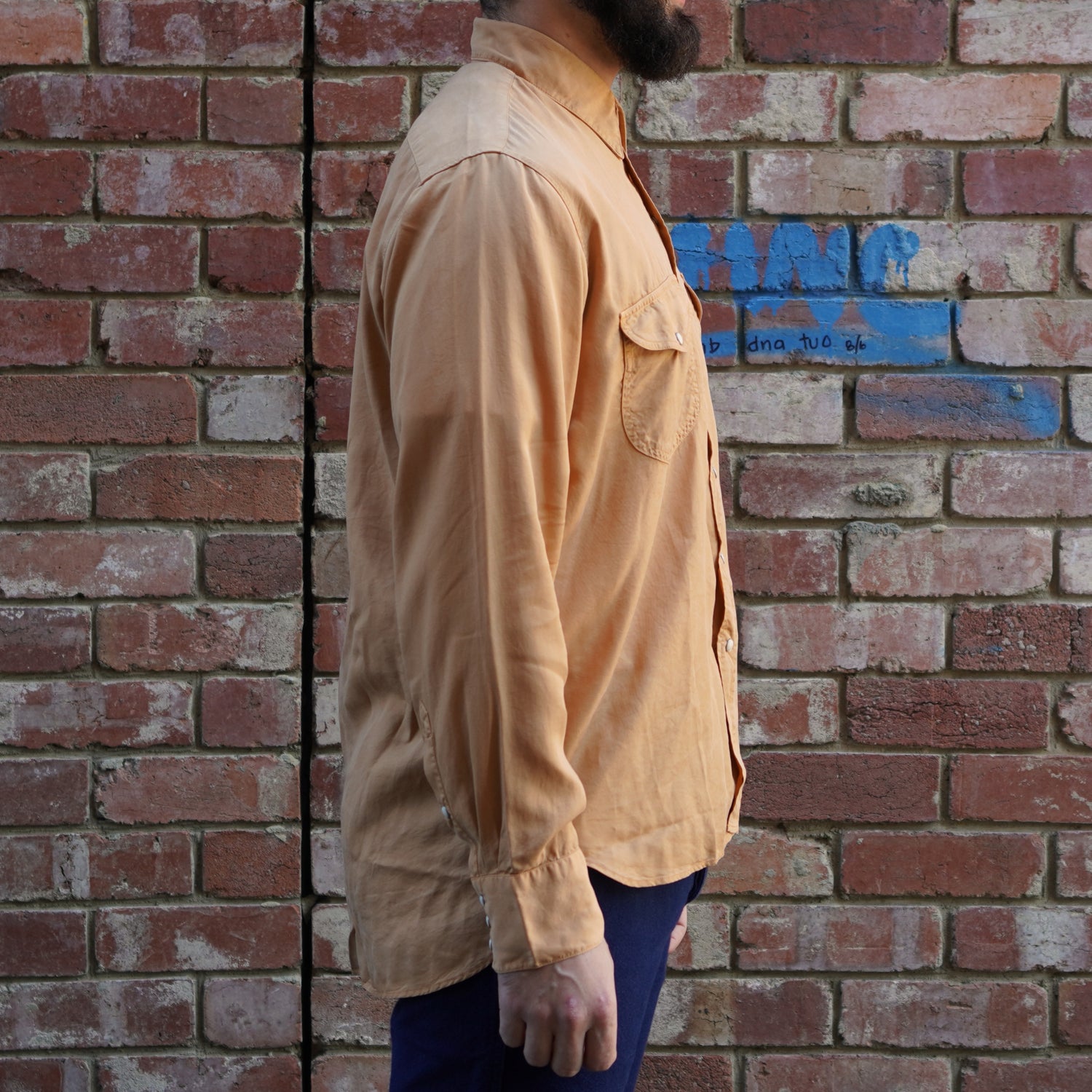 Tencel Gabardine Shirt / Apricot