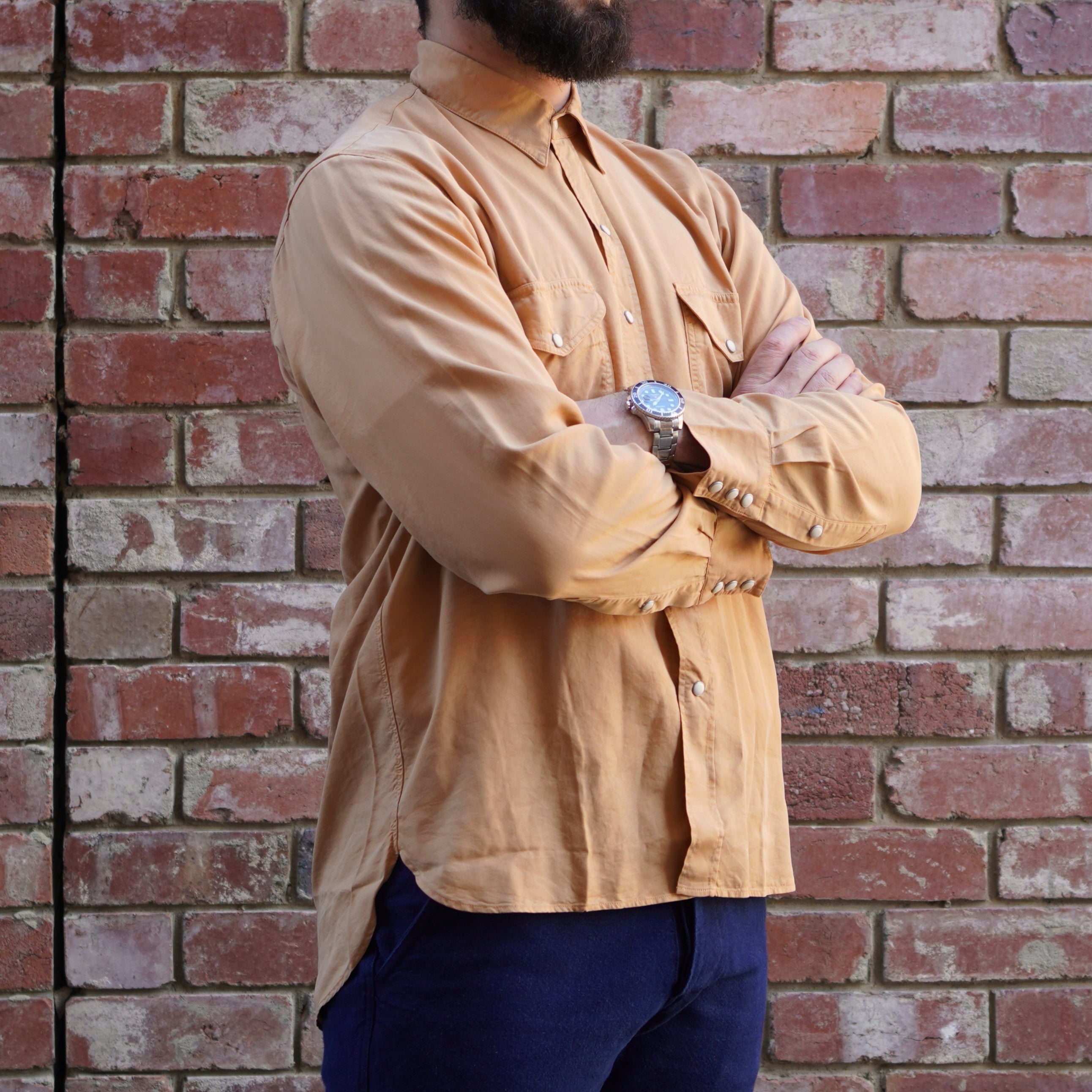 Tencel Gabardine Shirt / Apricot