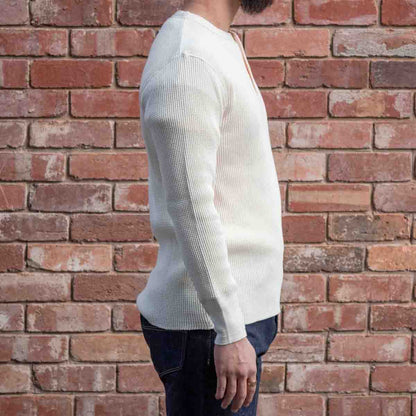 Henley Waffle Tee / Off White