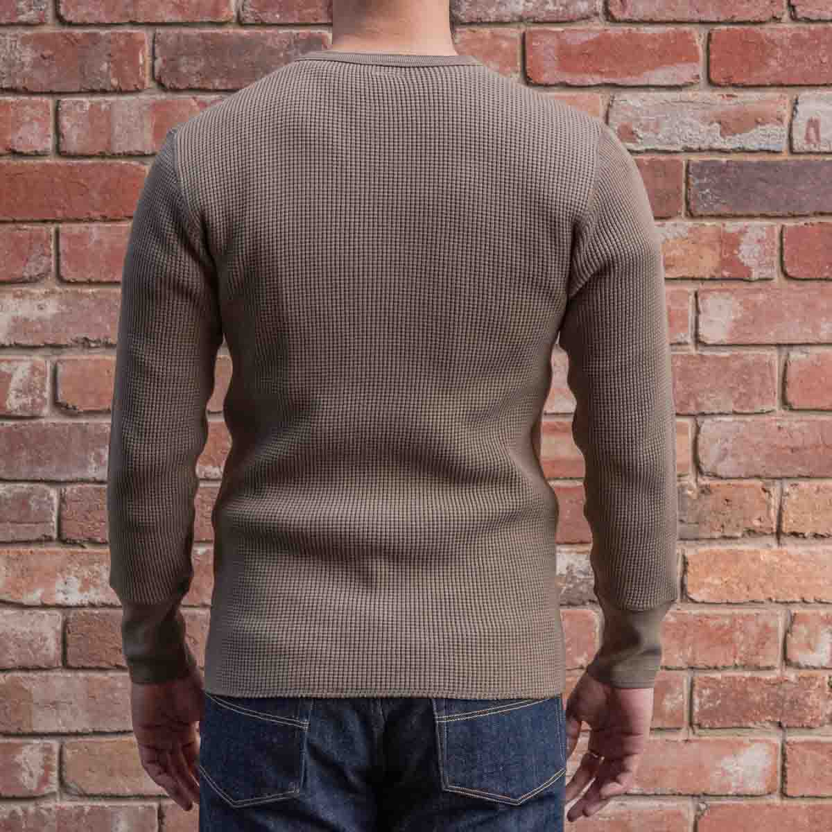 Henley Waffle Tee / Khaki