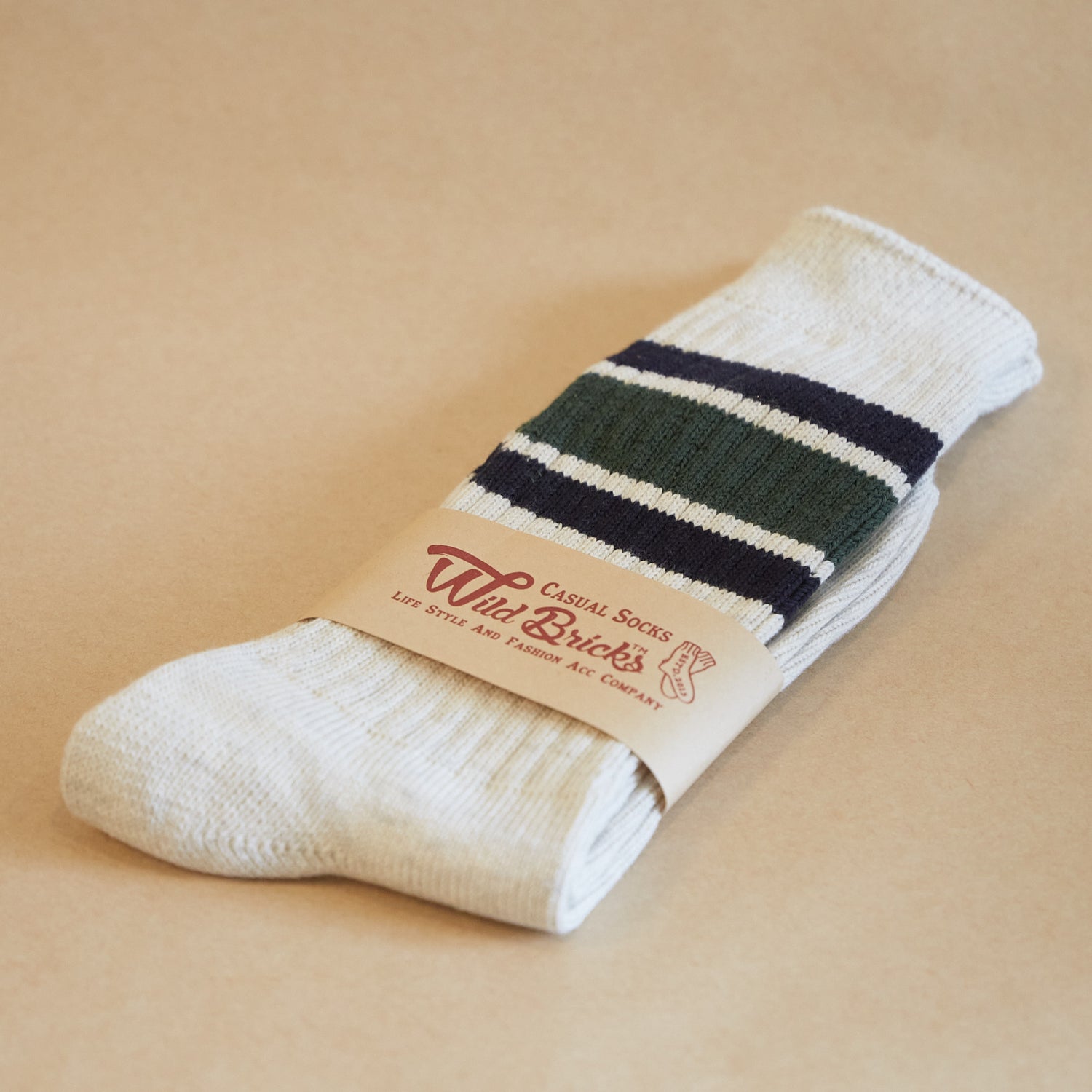 Melange Tennis Socks / Green