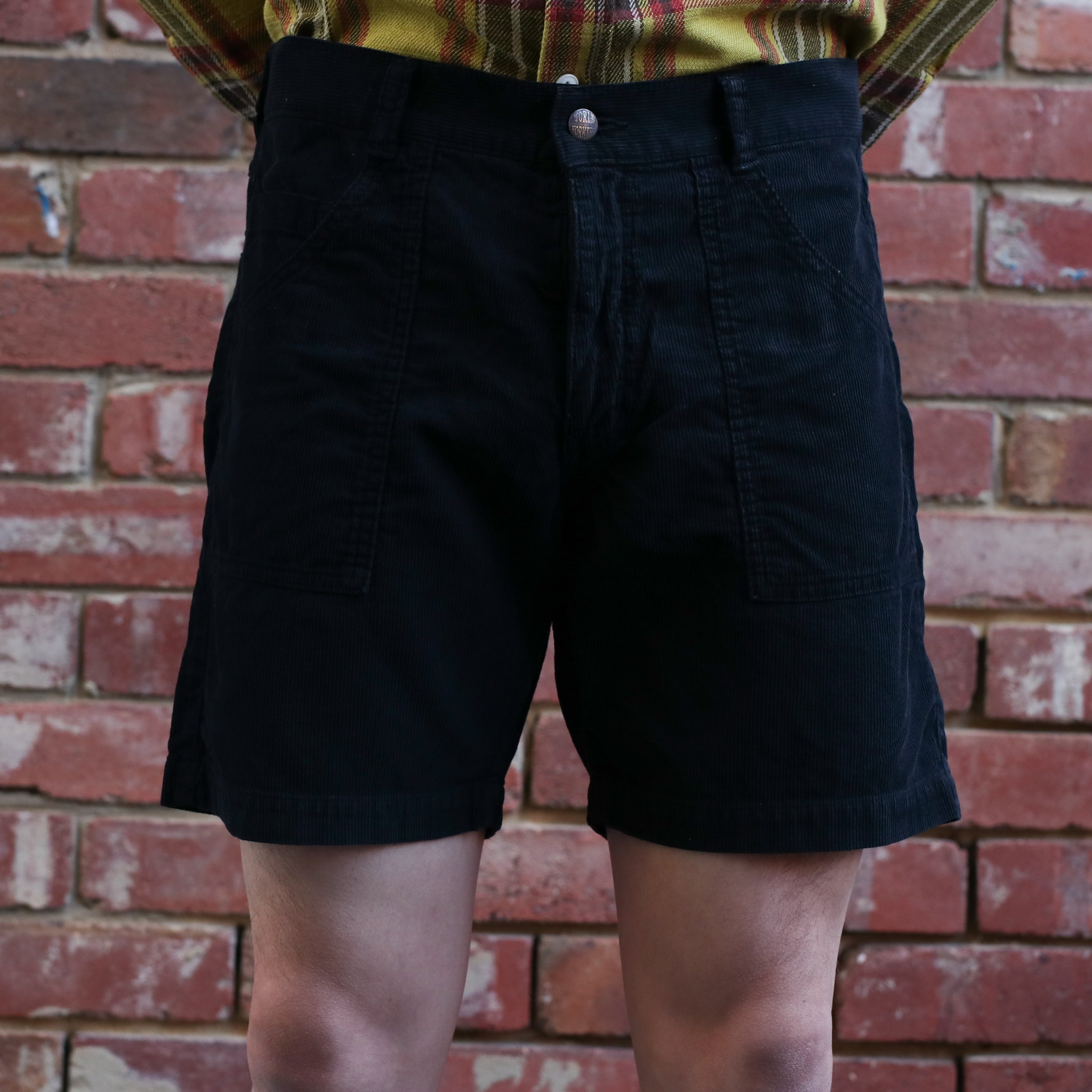 Corduroy Shorts / Black