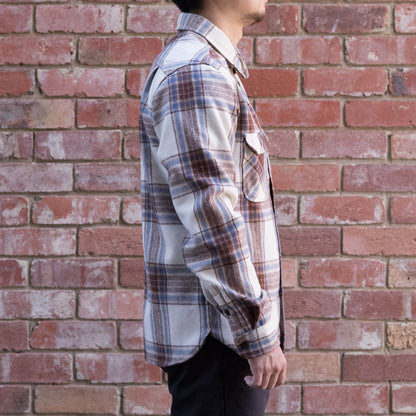 Benson Shirt / Ivory Wool Plaid