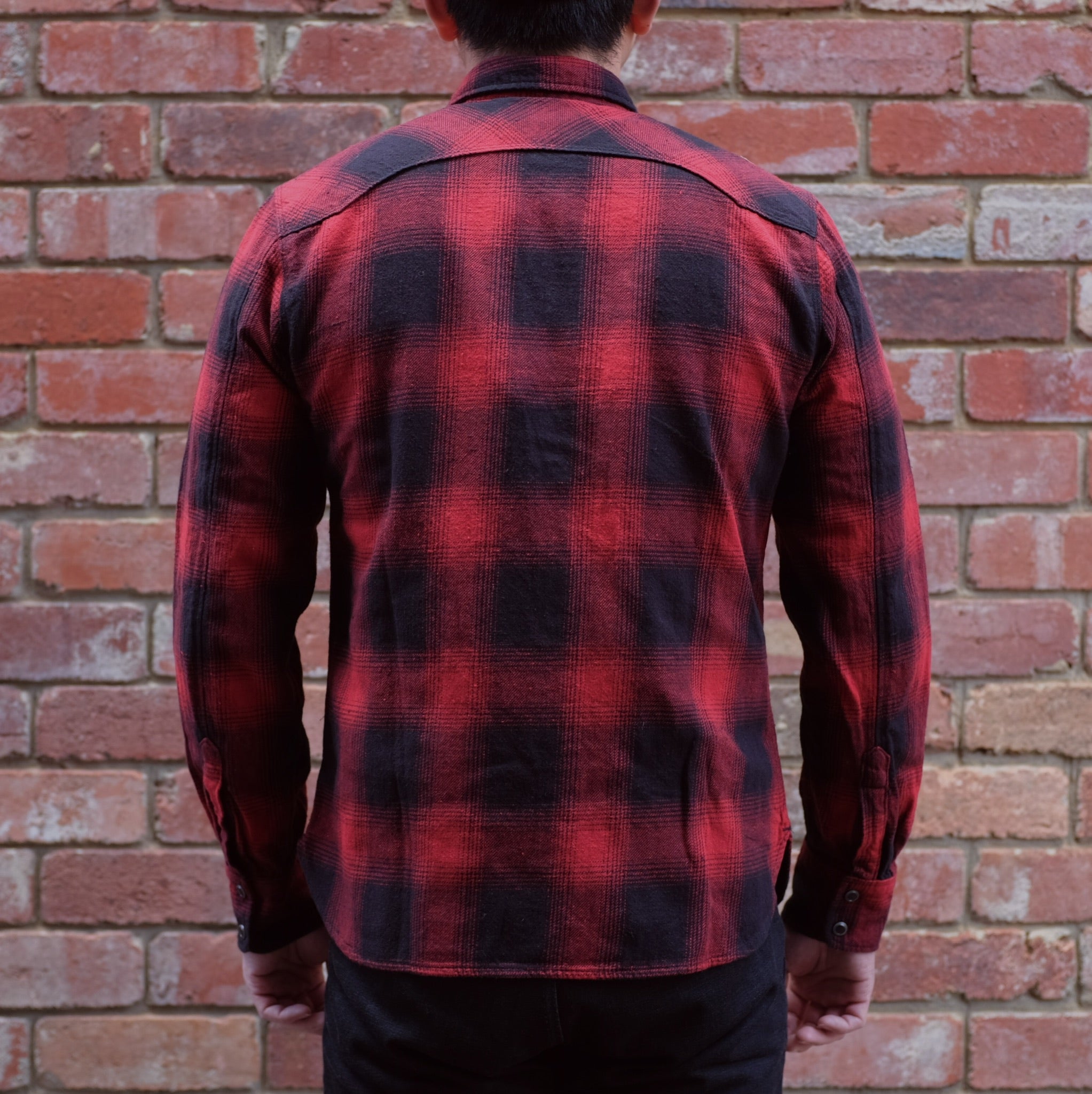 Modern Western Shirt / Red Shadow Plaid