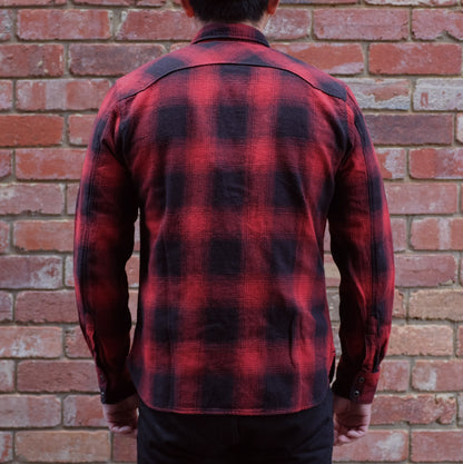 Modern Western Shirt / Red Shadow Plaid