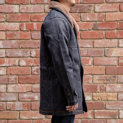 Pleated Rancher Coat / Indigo