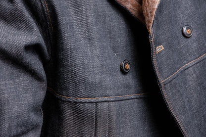 Pleated Rancher Coat / Indigo