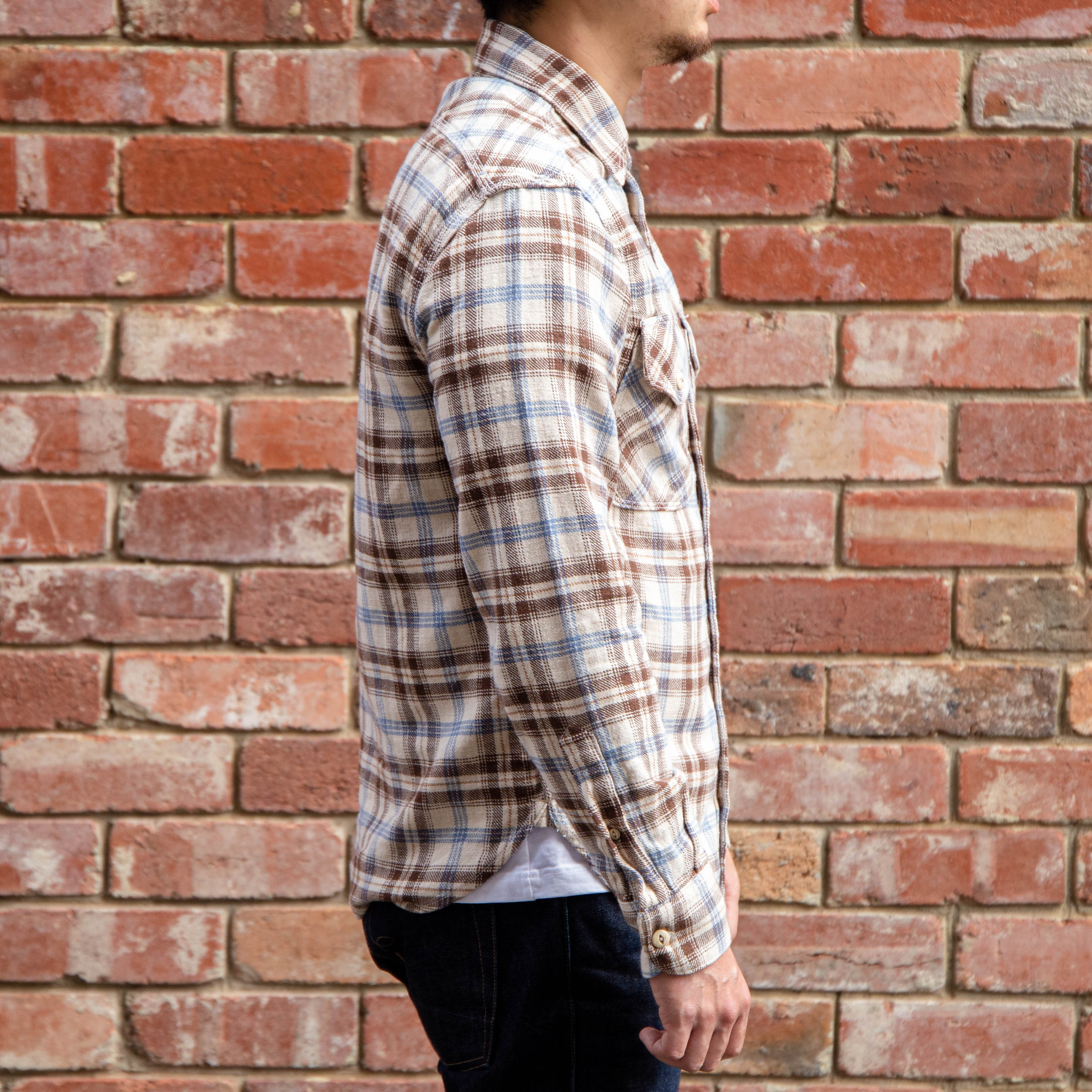 Wells Shirt / Cream Plaid