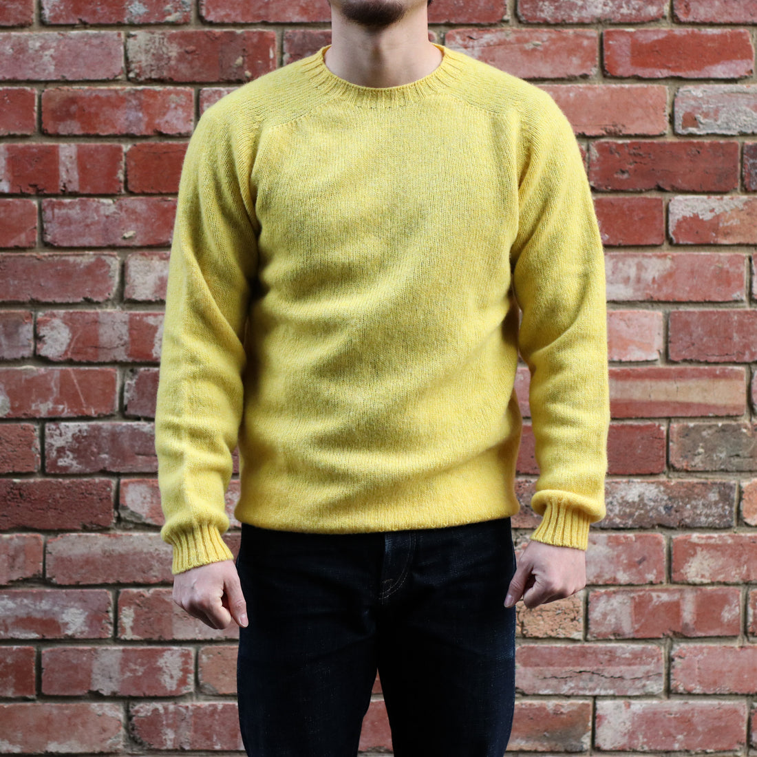 Wool Crew Pullover / Lemon Zest