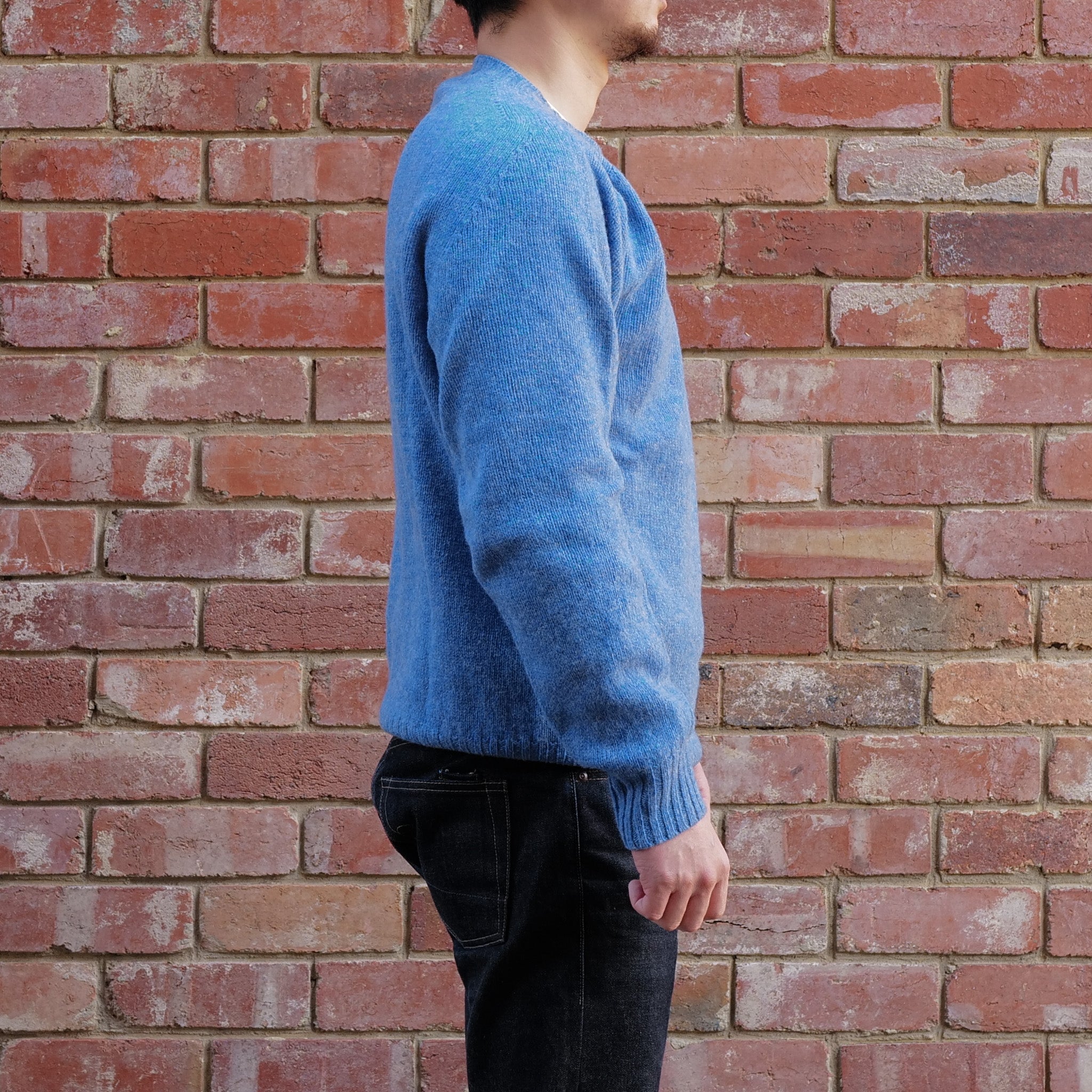 Wool Crew Pullover / Fresh Surf