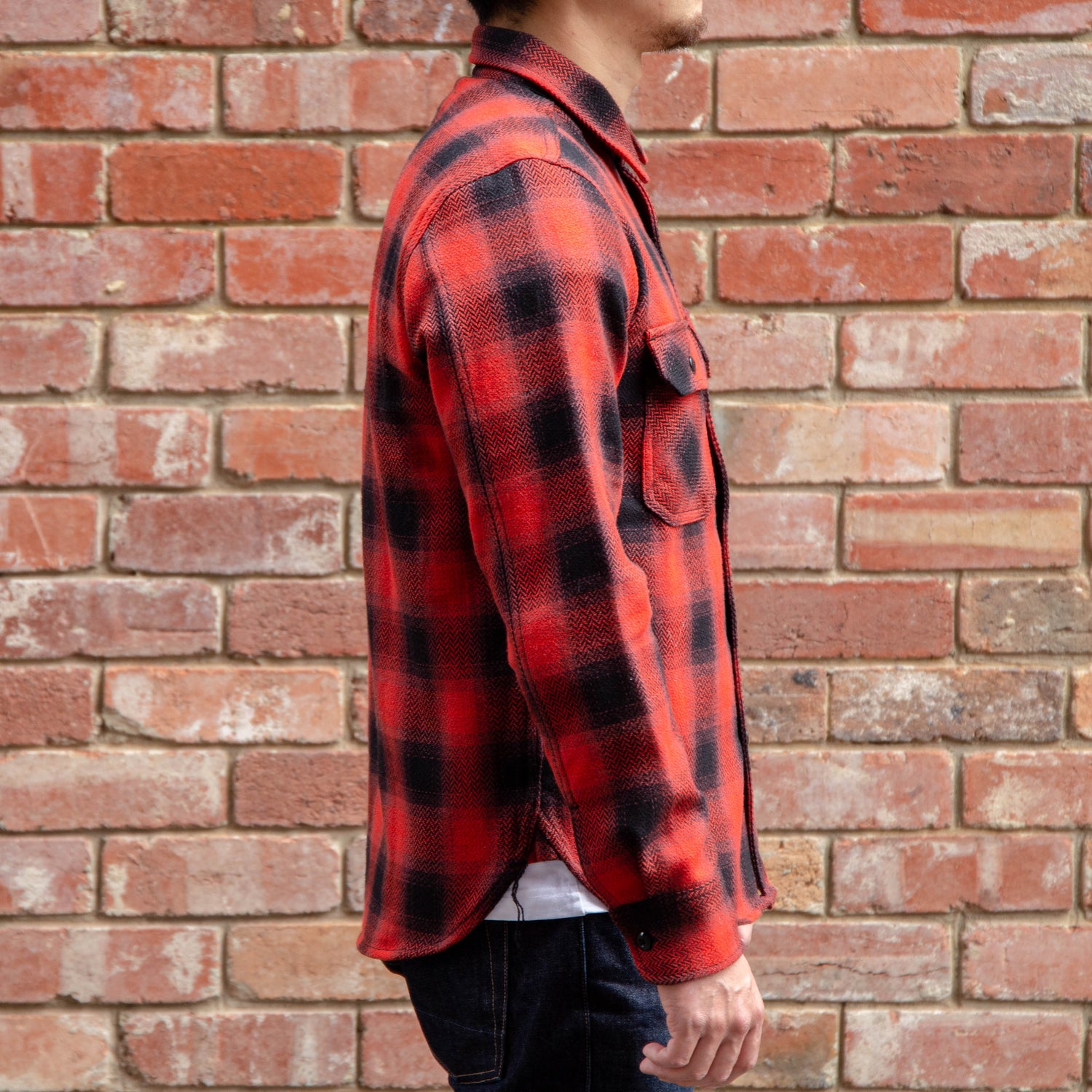 Field Shirt / Red Herringbone Plaid