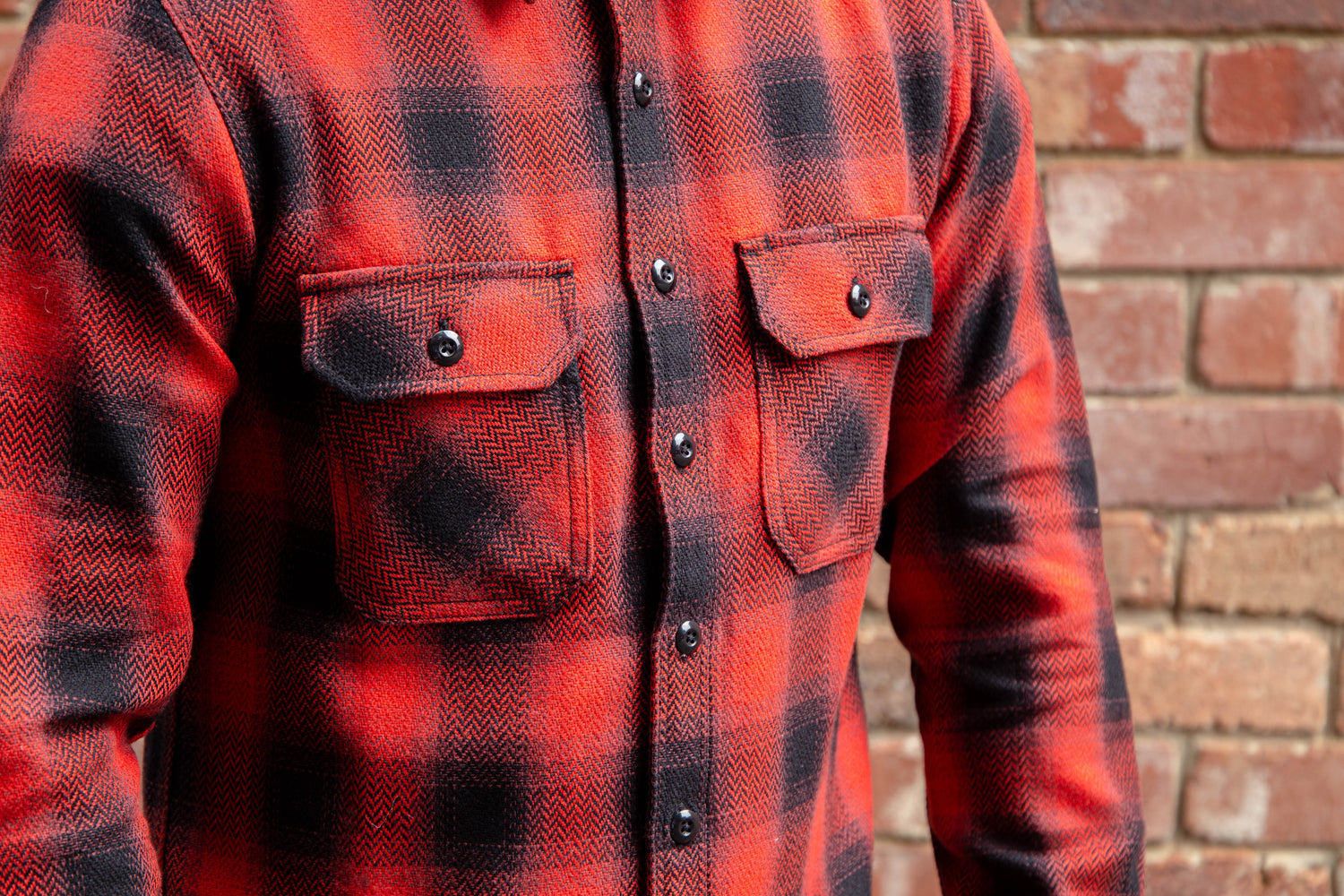 Field Shirt / Red Herringbone Plaid